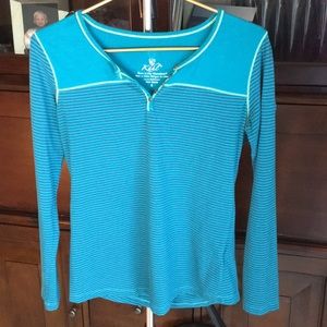 Kuhl Veloce Long Sleeve Striped Shirt